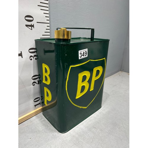 349 - advertising display BP Petrol can with brass cap