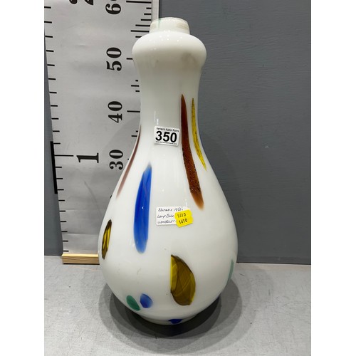 350 - Large Murano lamp base circa 1950's