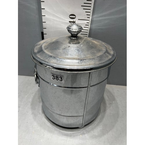 383 - Chrome 60's coal scuttle