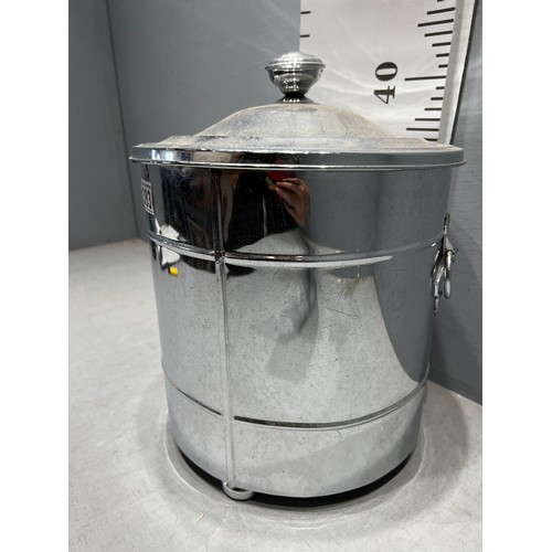 383 - Chrome 60's coal scuttle