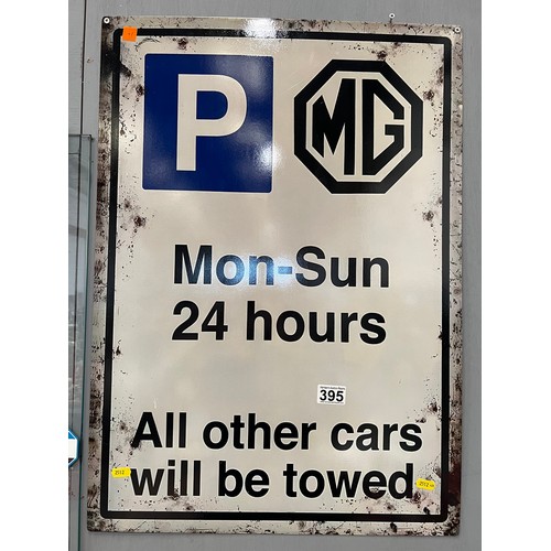 395 - MG Tin Parking sign