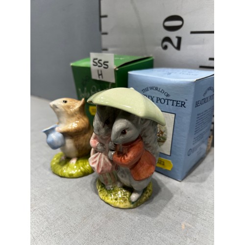 555H - Beswick 'Timmy Willie fetching milk' + Beswick 'Goodie & Timmy tip toes' both boxed