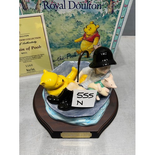 555N - Royal Doulton 'Winnie the Pooh - The brain of Pooh' (no. 1162) with certificate and box