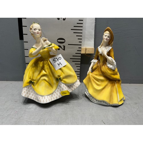 570M - 2 Royal Doulton figures. Sandra + The last Waltz