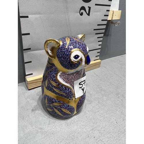 570Y - Royal Crown Derby Koala bear with gold stopper