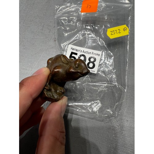 598 - Chinese bronze rat