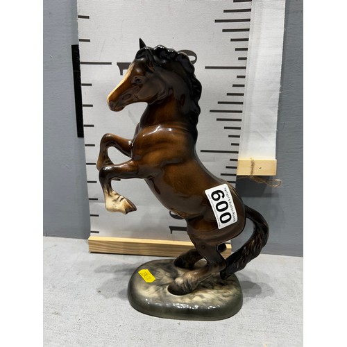 600 - Beswick rearing horse no.1014