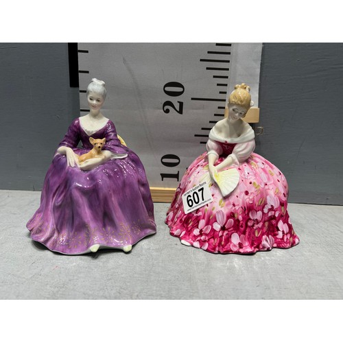 607 - 2 Royal Doulton figures. Charlotte + Victoria