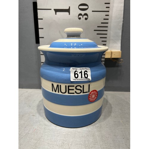 616 - T.G.Green Special edition 2003 Muesli lidded jar