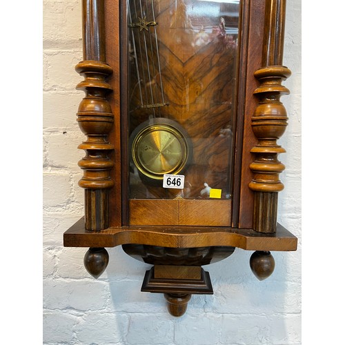 646 - Victorian Vienna wall clock