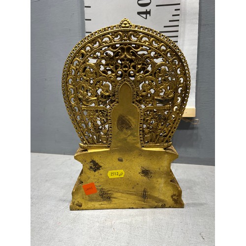 675 - Gilt bronze God figure