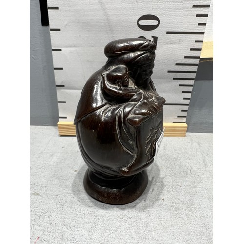 680 - Horn carved Chinese man