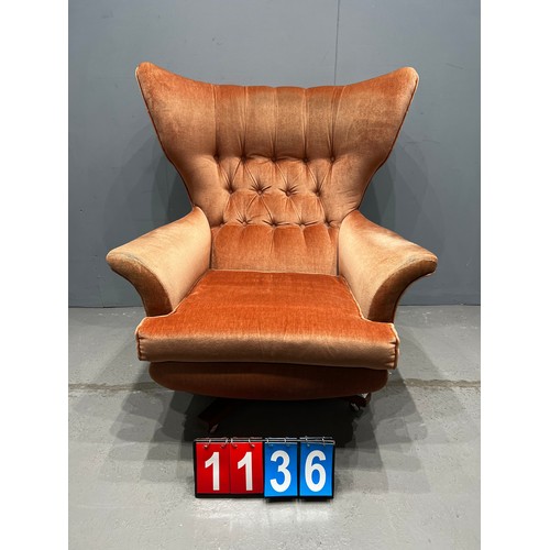 1136 - G-Plan mid century butterfly chair. Model 6250