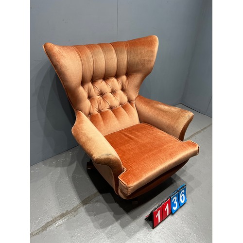 1136 - G-Plan mid century butterfly chair. Model 6250