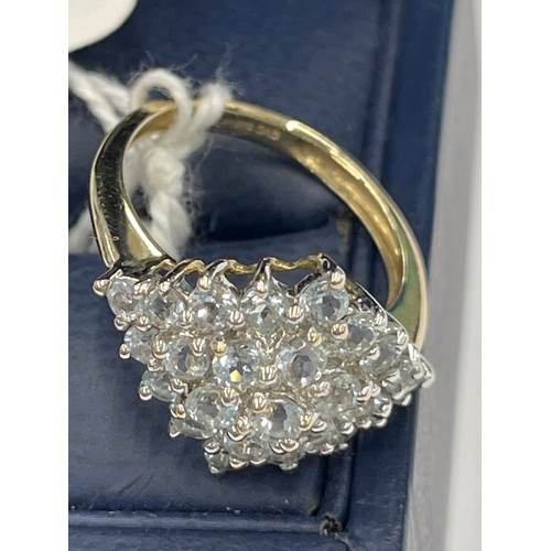 645B - 9ct gold dress ring. Size J. approx 2.4g gross