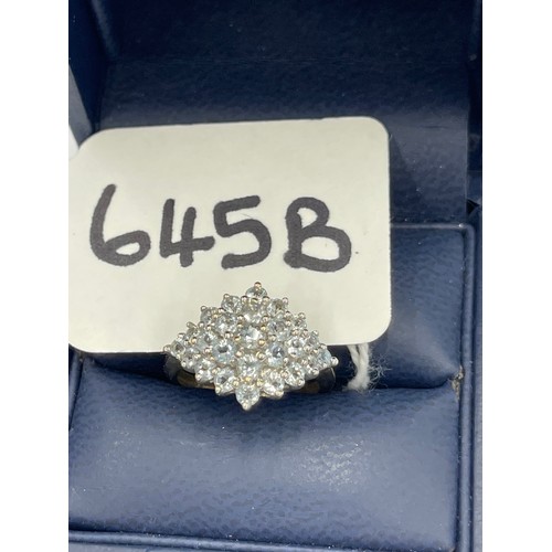 645B - 9ct gold dress ring. Size J. approx 2.4g gross