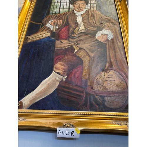 645R - Superb oil on canvas 'Victorian Gentleman seated'