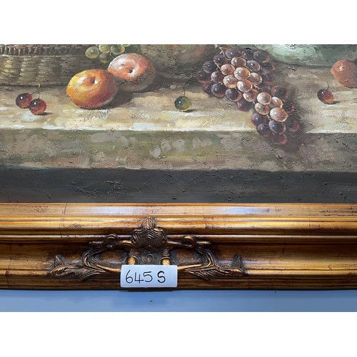 645S - Superb oil on canvas 'Still life' signed R. Wilcox