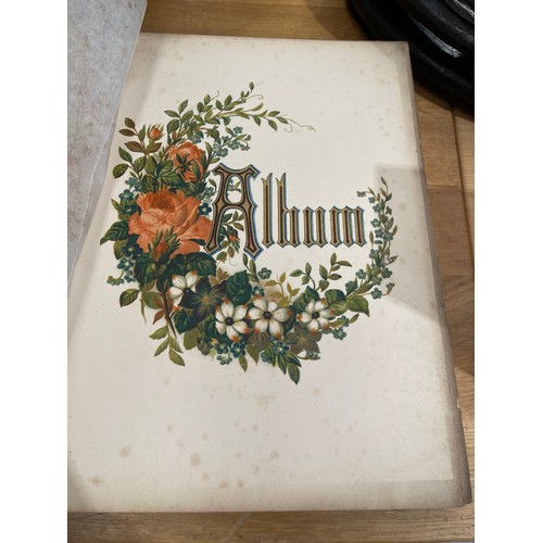 292 - 3 Victorian leather photo albums a/f