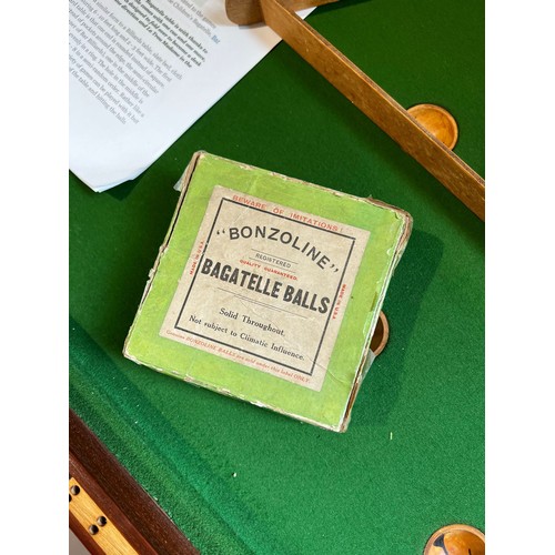 907 - Victorian mahogany bagatelle superb condition (one of the best we have seen)