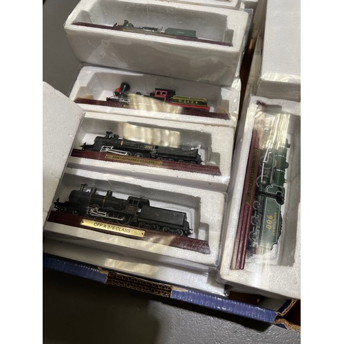 174 - Box assorted trains