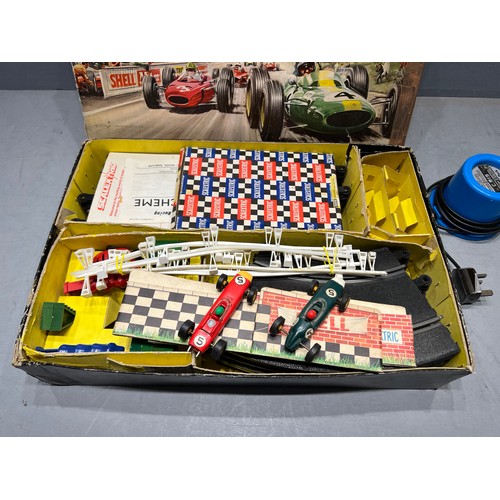 177 - Vintage boxed scalextric motor racing + power pack