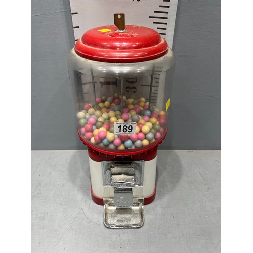 189 - Vintage beaver bubble gum machine