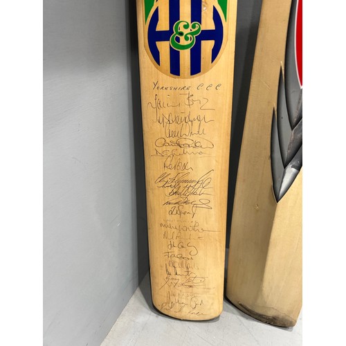 217 - 2 Signed cricket bats