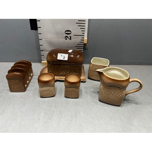 15 - Carltonware 'Hovis' breakfast set