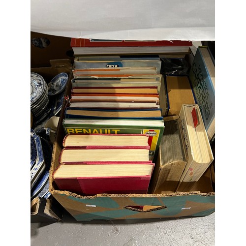 29 - Box books 'Clocks + watches, Porsche, racing cars' etc