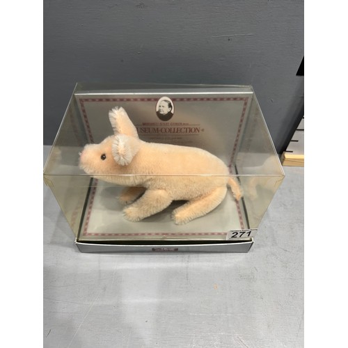 271 - Steiff museum collection pig replica 1909 boxed