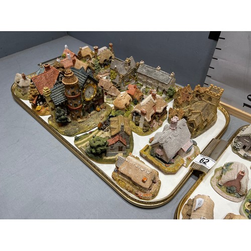 62 - 2 Trays lilliput lane houses