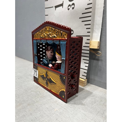 73 - Cast iron punch & judy