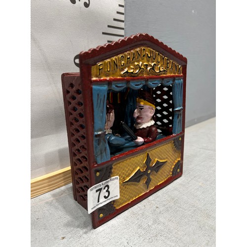 73 - Cast iron punch & judy