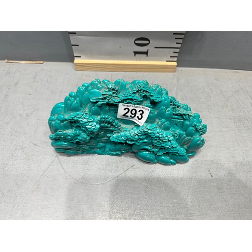 293 - Turquoise Chinese carving