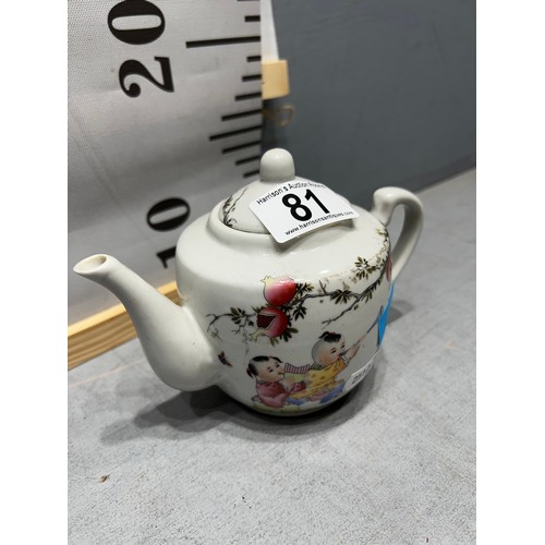 81 - Chinese porcelain tea pot