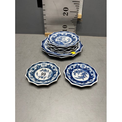 99 - Quantity of Kraak ware plates. Small medium and large