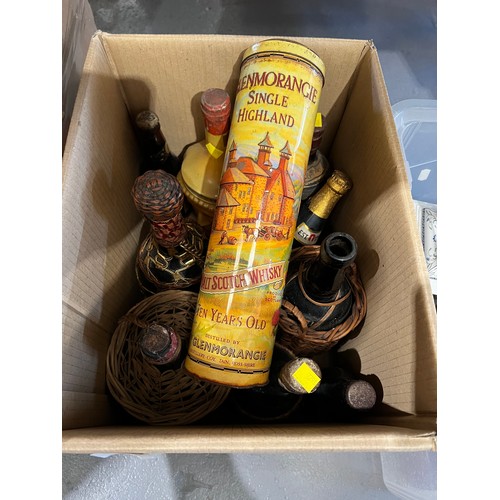 119 - Box of vintage bottled liqueurs etc