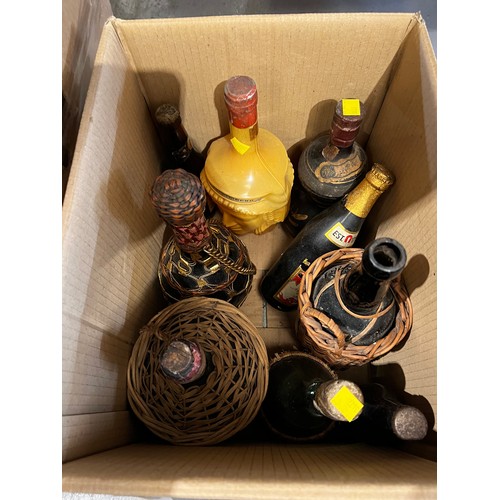 119 - Box of vintage bottled liqueurs etc