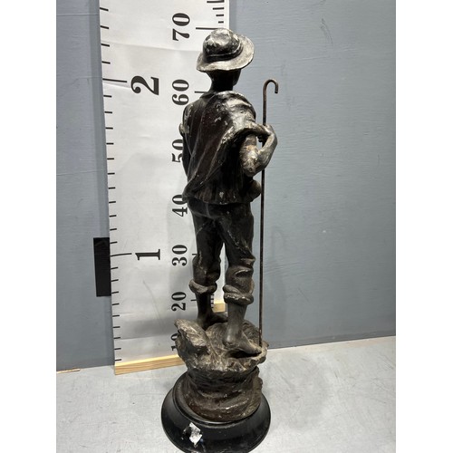 300 - Spelter shepherd figure