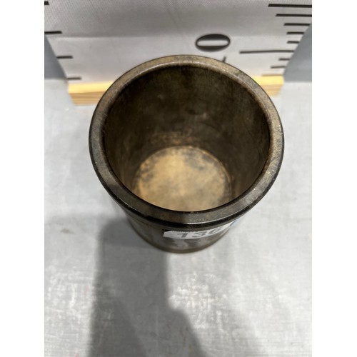 136 - Chinese bronze brush pot