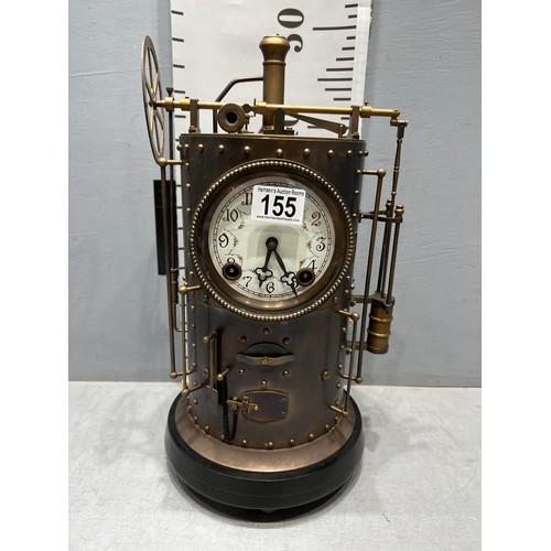 155 - Bronze Industrial clock