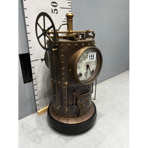 155 - Bronze Industrial clock