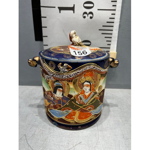 156 - Early Satsuma lidded pot