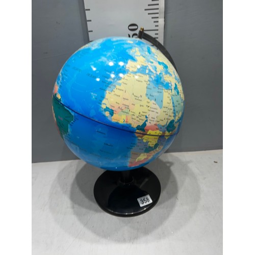 358 - World globe on stand