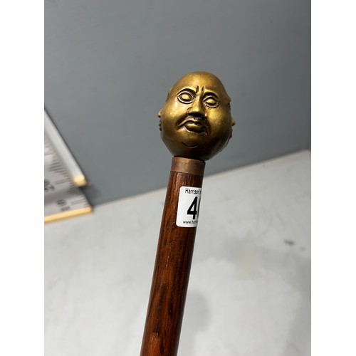 401 - Buddha head walking stick