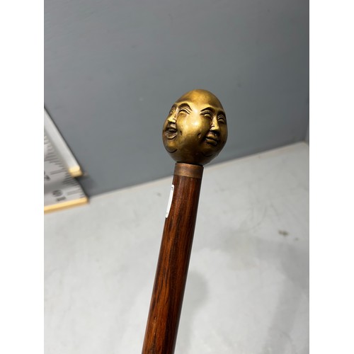 401 - Buddha head walking stick