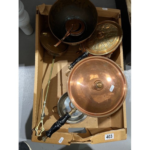 403 - Box copper ware