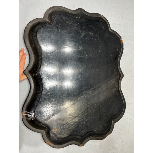 434 - Large Victorian paper-mache tray in style of Jennes + Bettridge a/f