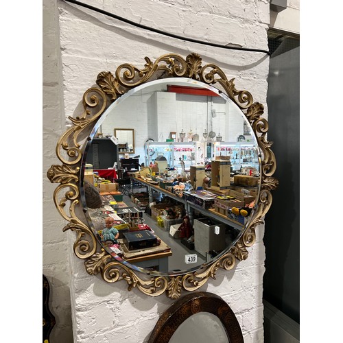 439 - Early 1950's vintage Rococo style mirror by Alsonea